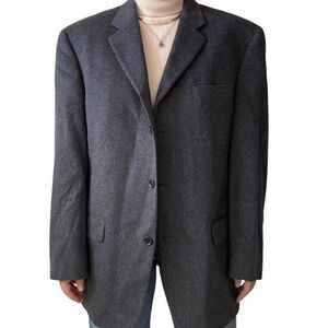Jack Victor Loro Piana Mens Gray 100% Cashmere Soft Sport Coat Blazer 44R